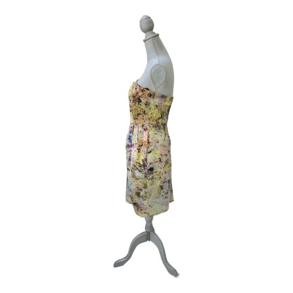 McGinn Knightsbridge strapless satin print cocktail dress with pockets size 8 - Picture 2 of 8